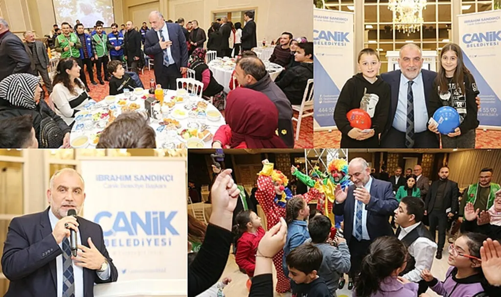 Yetim çocuklar Canik'te iftar yaptı