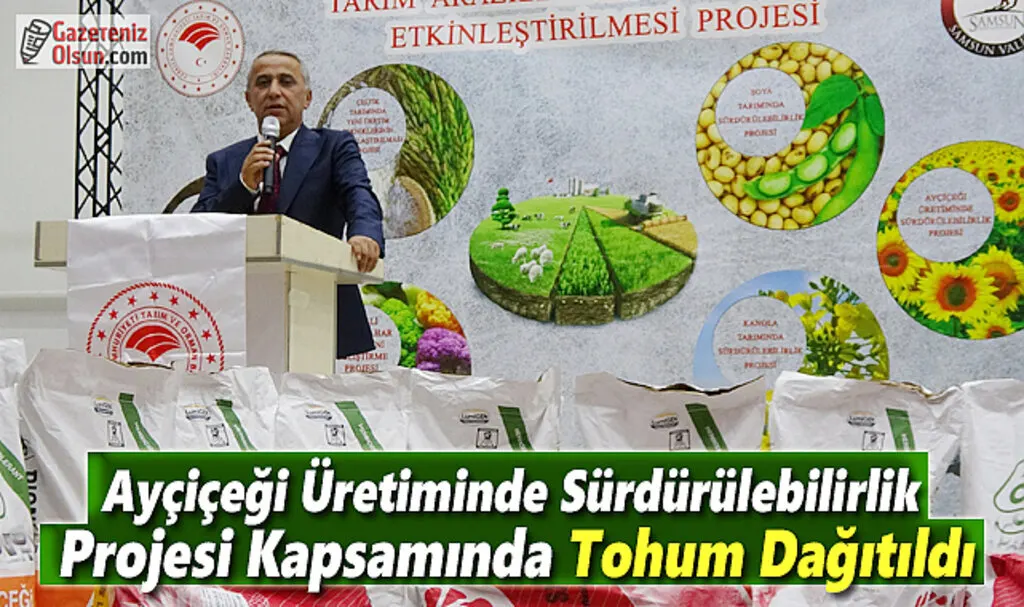 Ayçiçeği Üretiminde Sürdürülebilirlik Projesi Kapsamında Tohum Dağıtıldı