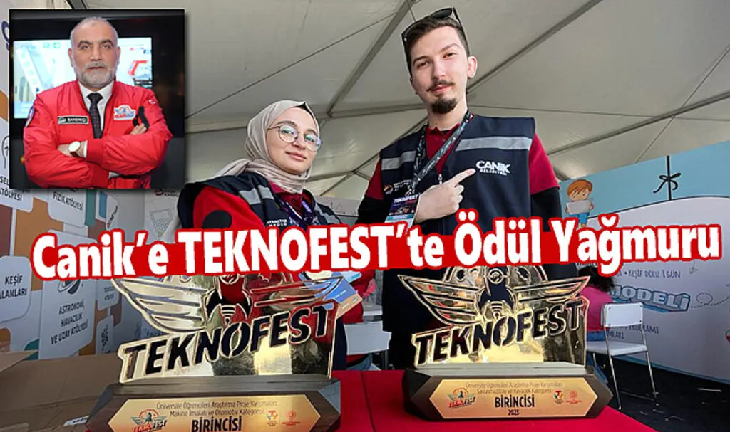 Canik Belediyesi TEKNOFEST takımları yarışmalarda birinci oldu