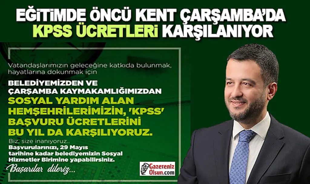 Çarşamba Belediyesi KPSS Ücretlerini Karşılıyor