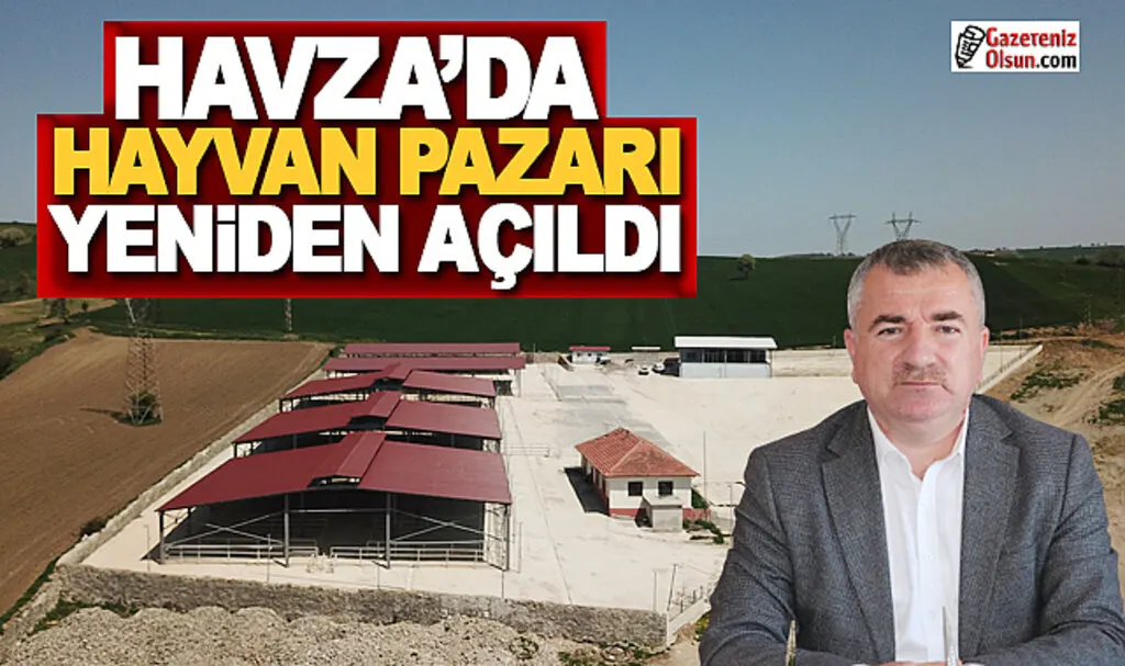 Havza'da Canlı Hayvan Pazarı Yeniden Açıldı