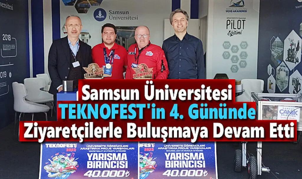 Samsun Üniversitesi TEKNOFEST'in 4. Gününde Ziyaretçilerle Buluşuyor