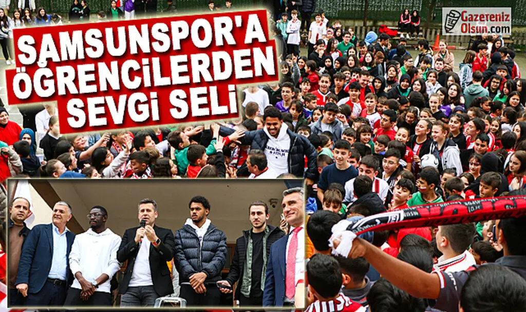 Samsunspor'a Öğrecilerden Sevgi Seli