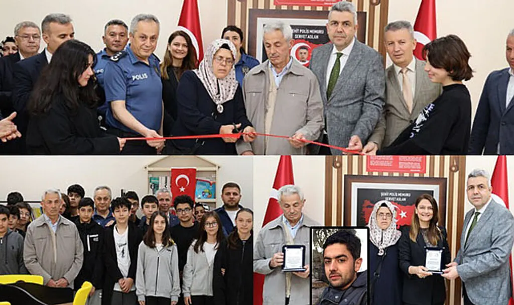 Şehit Polis Servet Arslan anısına Atakum'da Kütüphane