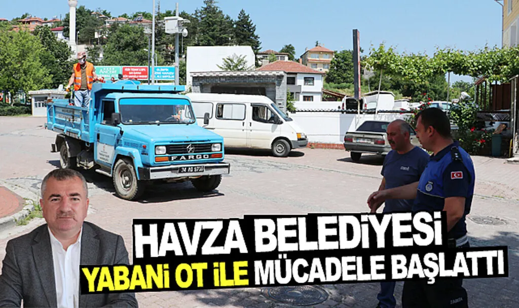 Havza Belediyesi yabani ot ile mücadeleyi başlattı