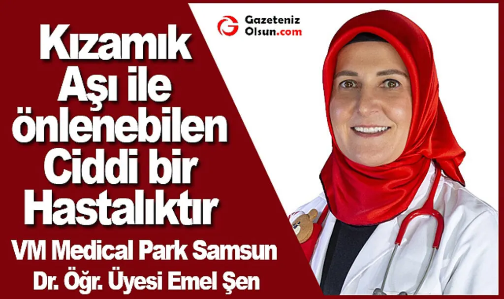 Kızamık aşı ile önlenebilen ciddi bir hastalıktır
