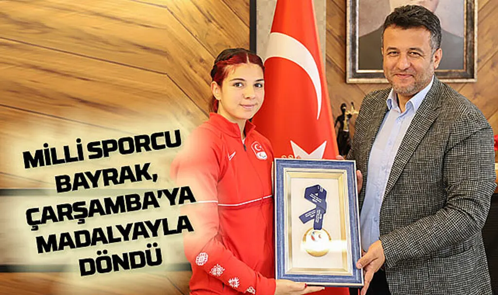 Milli sporcudan Başkan Doğan’a teşekkür ziyareti