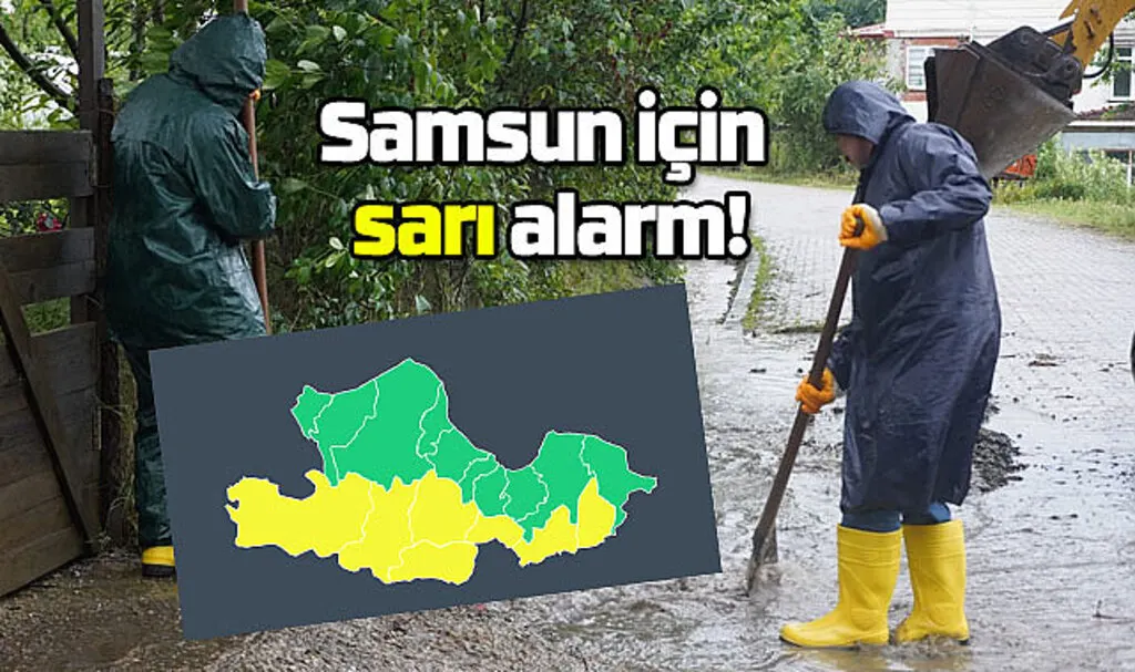 Samsun için sarı alarm! 9 Haziran Cuma Samsun hava durumu