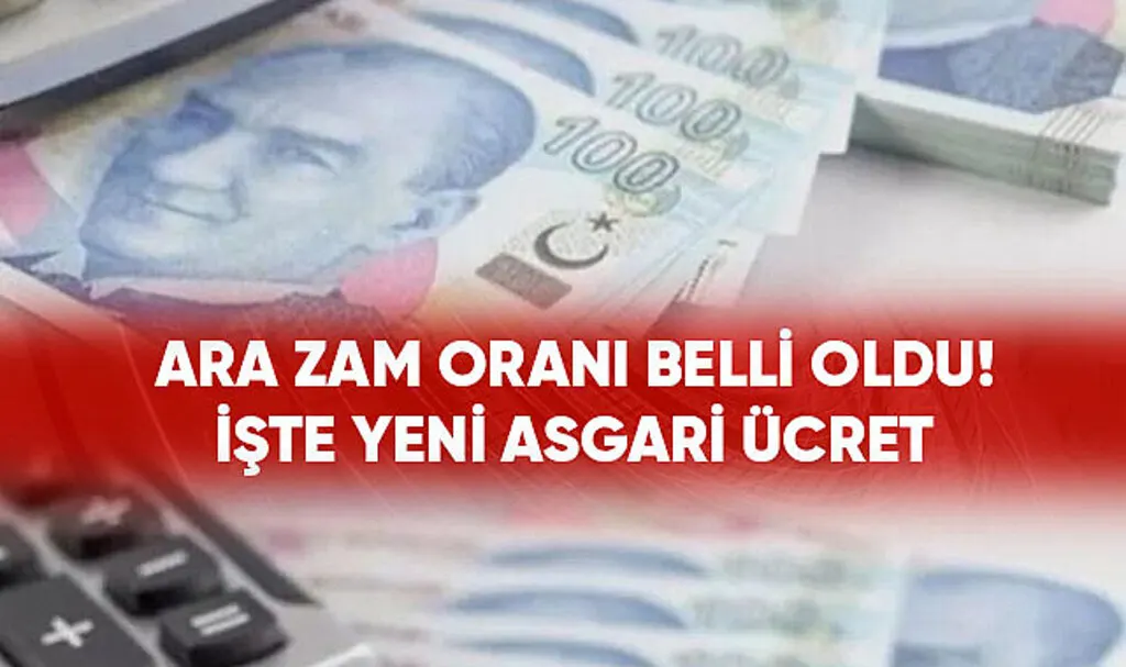 Yeni asgari ücret ne kadar oldu! Asgari ücrete yüzde 34 zam