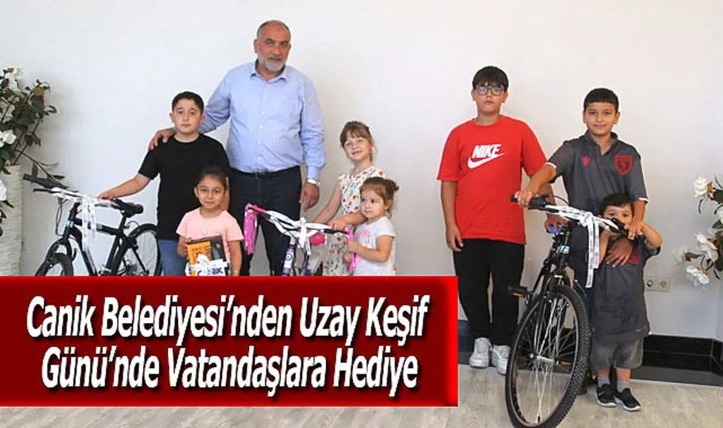 Canik Belediyesi’nden Uzay Keşif Günü’nde Vatandaşlara Hediye