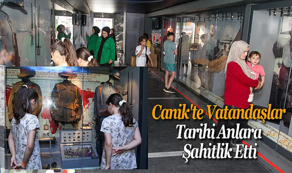 Canik'te Vatandaşlar Tarihi Anlara Şahitlik Etti