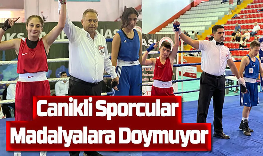 Canikli Sporcular Madalyalara Doymuyor  
