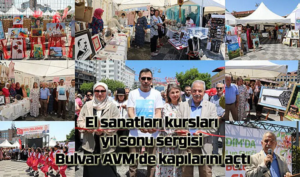 El sanatları kursları yıl sonu sergisi Bulvar AVM’de kapılarını açtı