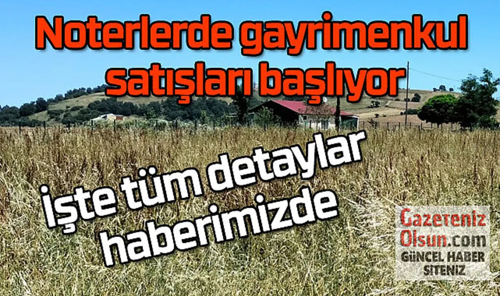 Noterden gayrimenkul satışı! Noter Tapu İşlemi! Noterde hangi işlemler yapılacak?