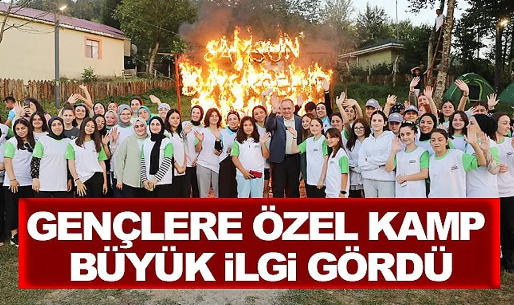 Samsun'da gençlere özel kamp yoğun ilgi gördü