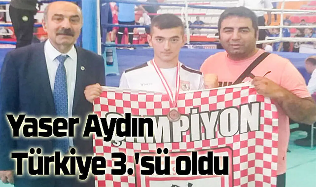 Yaser Aydın Türkiye 3.'sü oldu