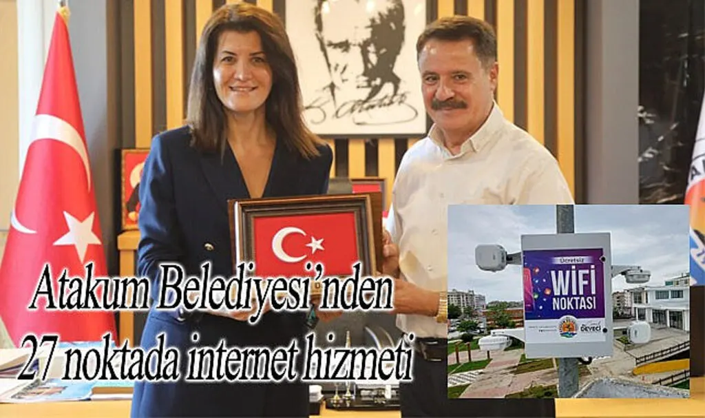 Atakum Belediyesi’nden 27 noktada internet hizmeti
