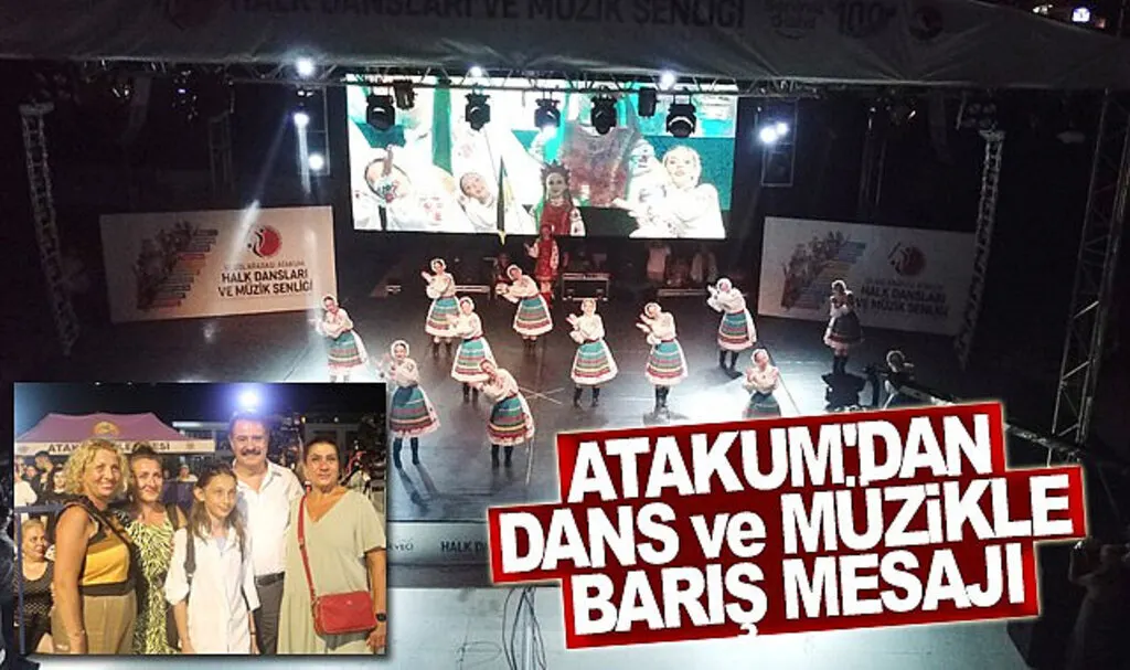 Atakum'dan dans ve müzikle barış mesajı