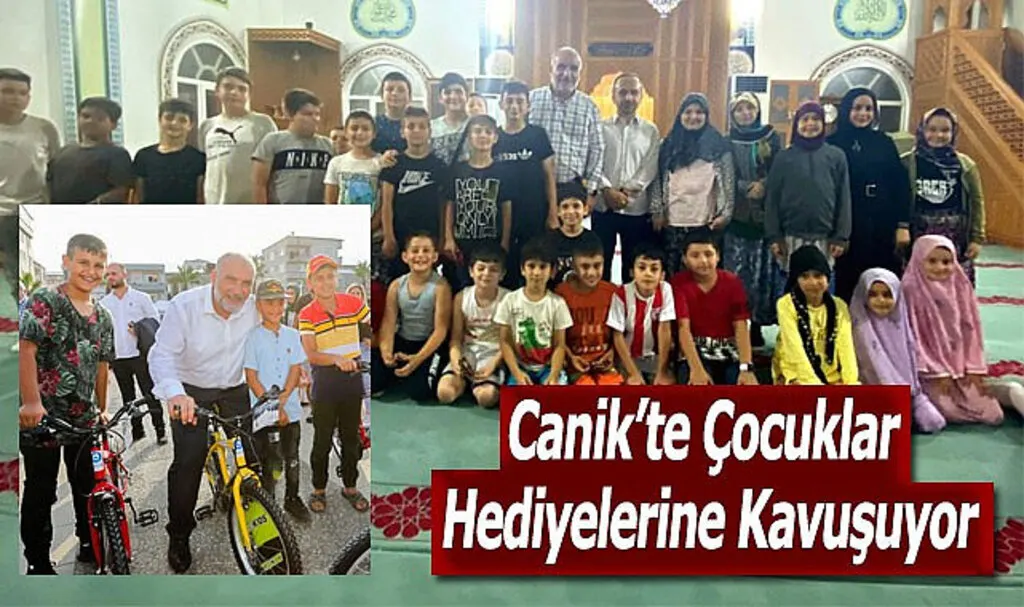 Canik’te Çocuklar Hediyelerine Kavuşuyor