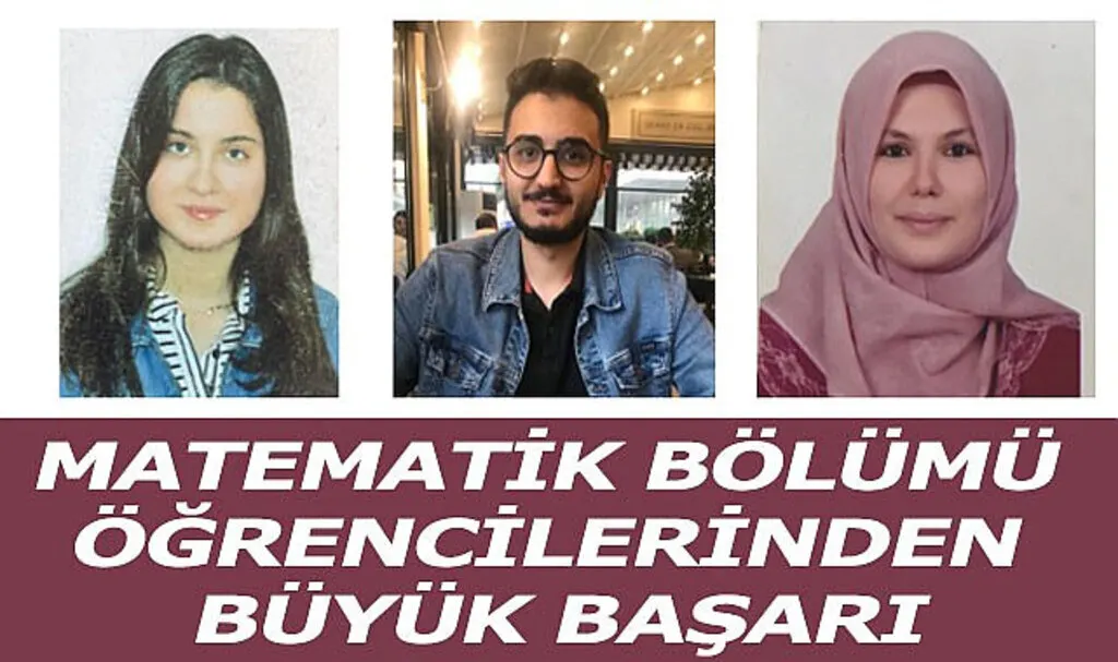 Matematik bölümü öğrencilerinden büyük başarı