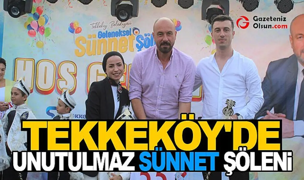 Tekkeköy’de sünnet şöleninde 250 çocuk erkekliğe ilk adımını attı