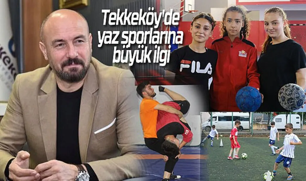 Tekkeköy’de yaz spor okulları gençleri spora teşvik ediyor