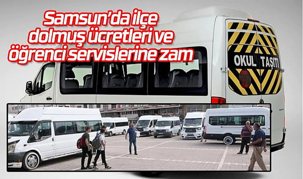 Samsun İlçe Minibüsleri Ücretleri! Samsun İlçe dolmuş ücreti