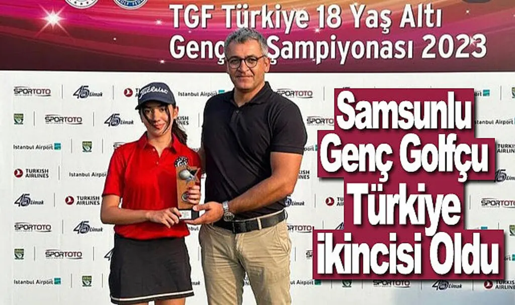 Samsunlu Genç Golfçu Türkiye İkincisi Oldu