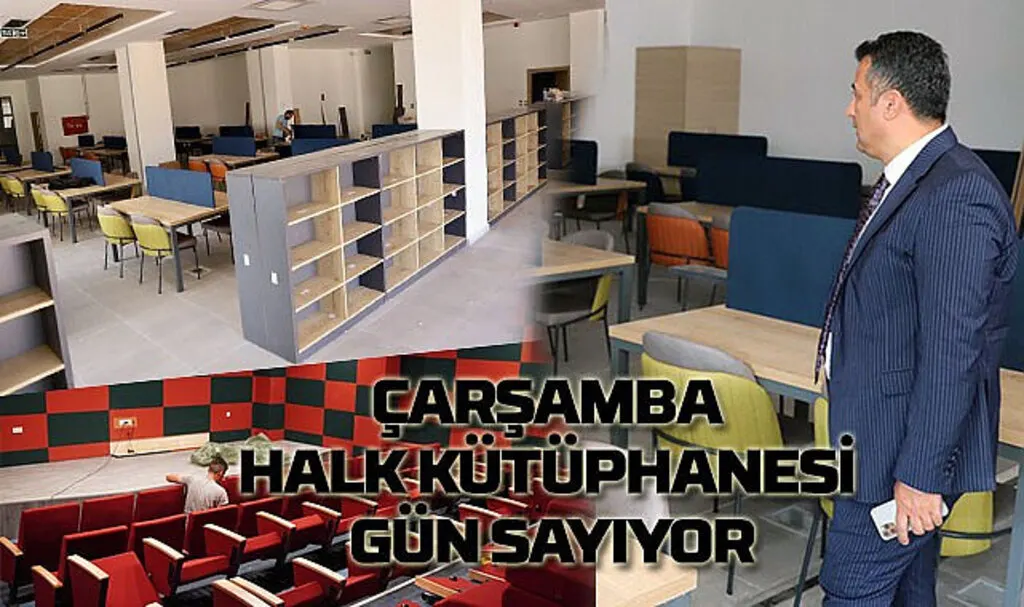 Türkiye’de ilk olacak! Çarşamba Halk Kütüphanesi'nde sona gelindi