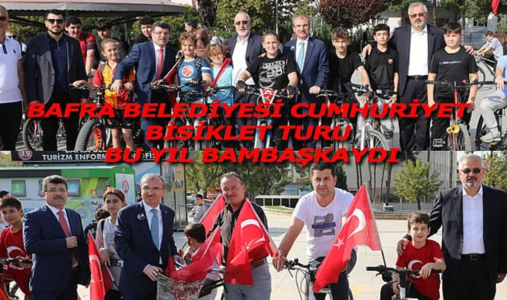 Bafra Belediyesi Cumhuriyet bisiklet turu bu yıl bambaşkaydı