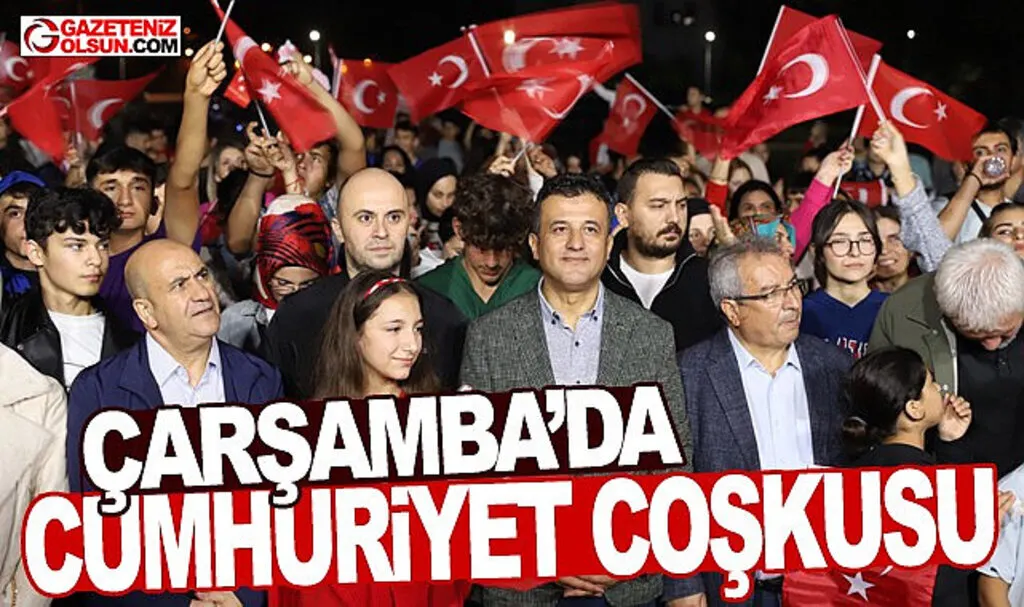 Çarşamba'da Cumhuriyet Coşkusu