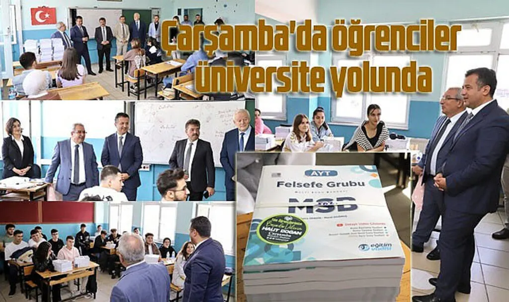 Çarşamba'da öğrenciler üniversite yolunda