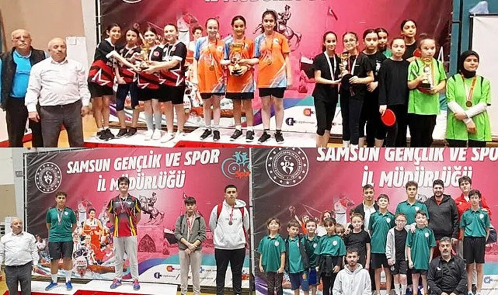 Küçükler Takım ve Gençler Masa Tenisi İl Birinciliği son erdi