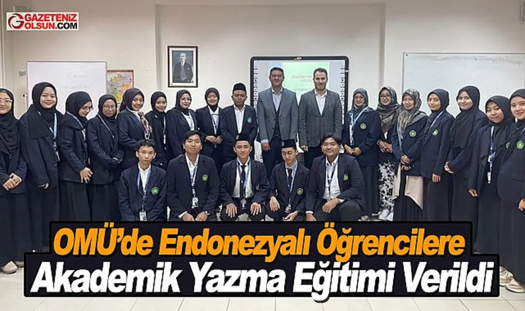 OMÜ’de Endonezyalı Öğrencilere Akademik Yazma Eğitimi Verildi