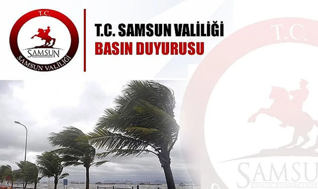 Samsun Valiliği'nden kuvvetli rüzgar uyarısı! Samsun Hava Durumu