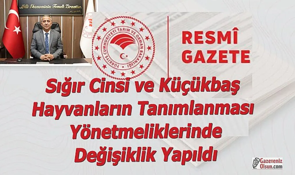 Sığır Cinsi ve Küçükbaş Hayvanların Tanımlanması Yönetmeliklerinde Değişiklik Yapıldı
