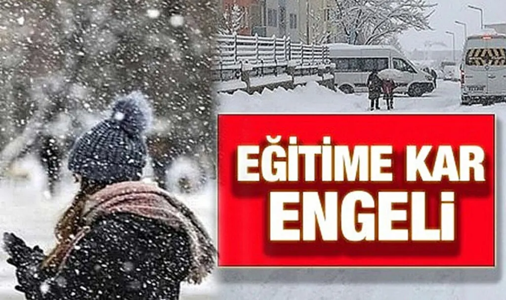 25 Aralık Pazartesi bazı il ve ilçelerde eğitime kar engeli