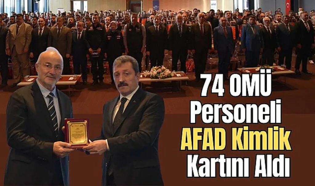 74 OMÜ Personeli AFAD Kimlik Kartını Aldı