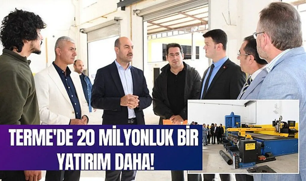 Başkan Kılıç'tan Terme Ekonomisini Kalkındıracak Bir Hizmet Daha