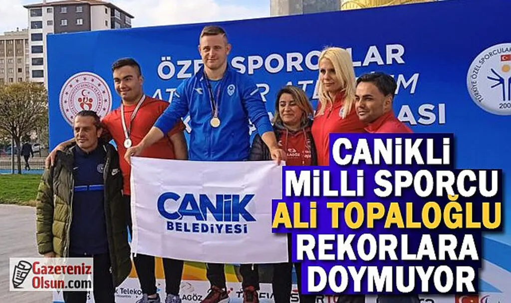 Canikli Milli Sporcu Ali Topaloğlu Rekorlara Doymuyor
