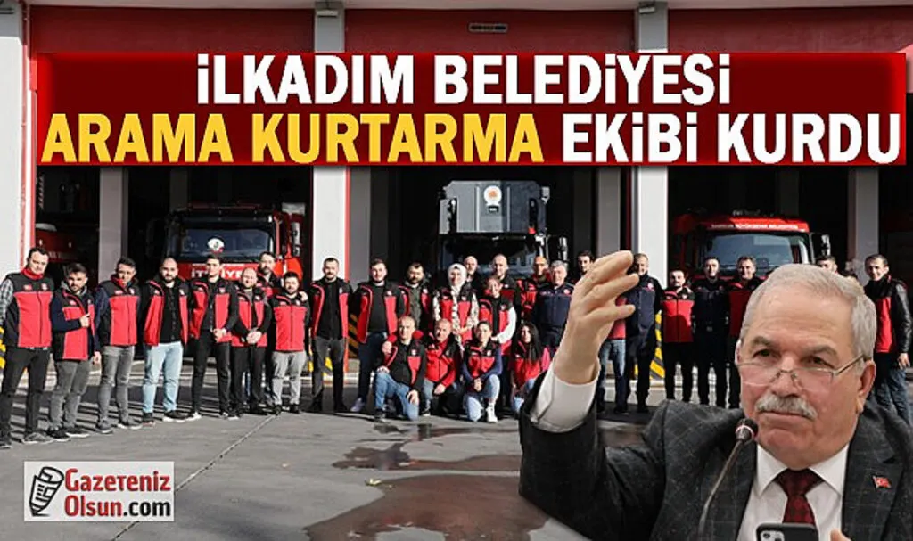 ilkadım Belediyesi Arama Kurtarma Ekibi Kurdu