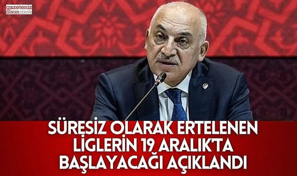 Süresiz Olarak Ertelenen Ligler 19 Aralık'ta Başlıyor