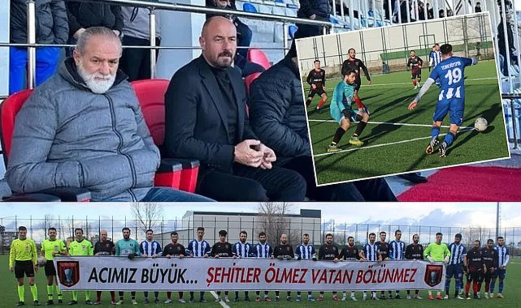 Tekkeköy’de maç öncesi şehitler anıldı