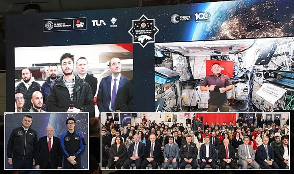 Alper Gezeravcı Uluslararası Uzay İstasyonu'ndan Samsun'a bağlandı