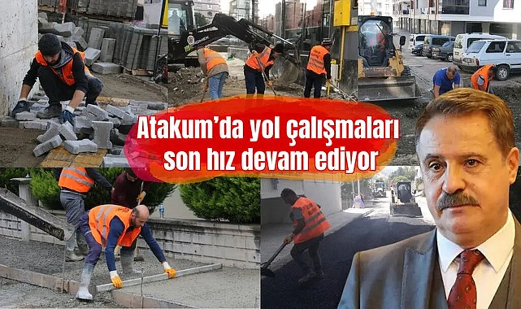 Atakum’da yol çalışmaları son hız devam ediyor