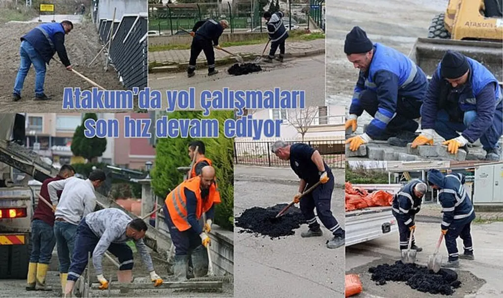 Atakum’da yol çalışmaları son hız devam ediyor