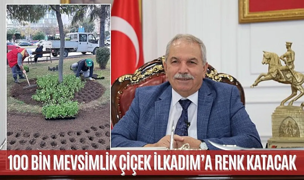 Başkan Demirtaş İlkadım'ı mevsimlik çiçeklerle donatıyor