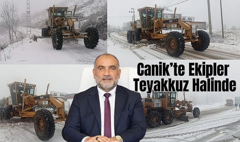 Canik Belediyesi Kar Teyakkuzu Halinde