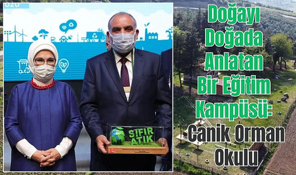 Canik Orman Okulu çocukları ve gençleri yeşil dokusuyla kucaklıyor