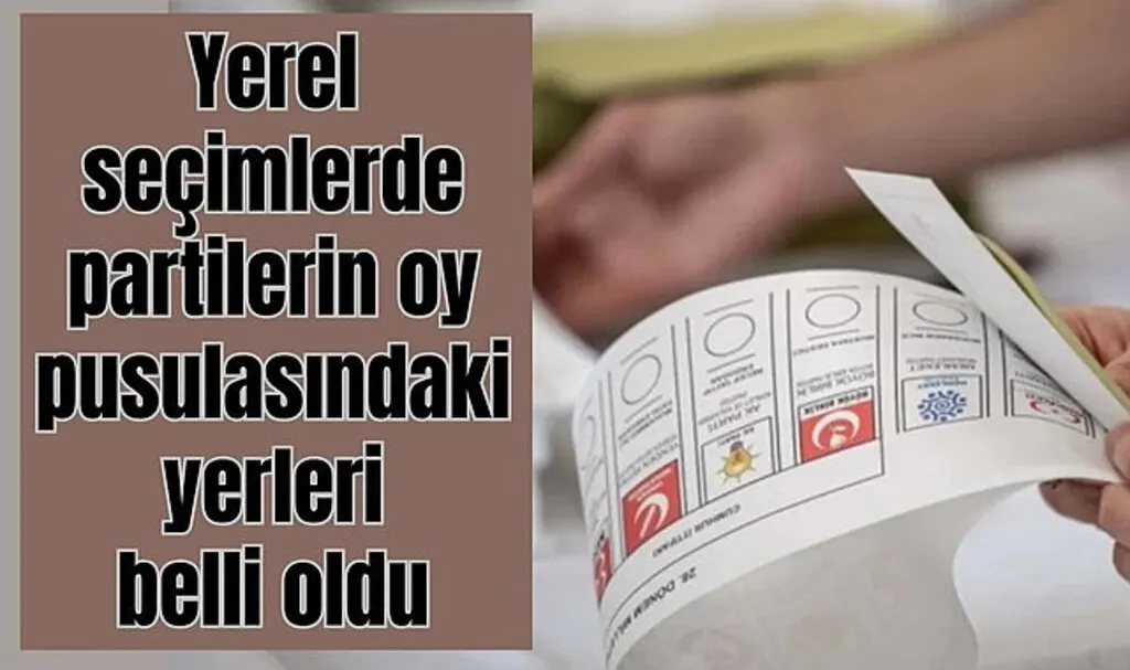Partilerin oy pusulasındaki yerleri belli oldu! AK Parti oy pusulası